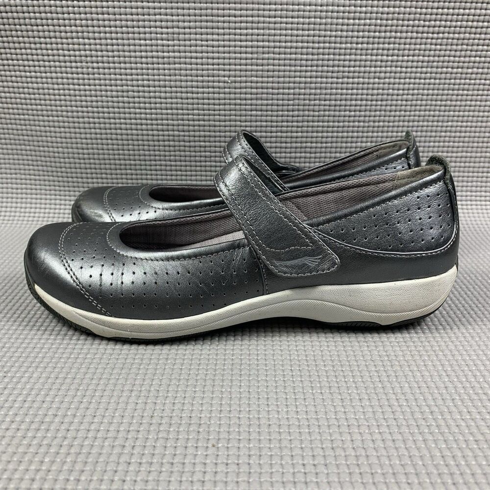 Dansko Mary Jane Shoes Women Sz EU 38 US 7.5-8 Metallic Leather